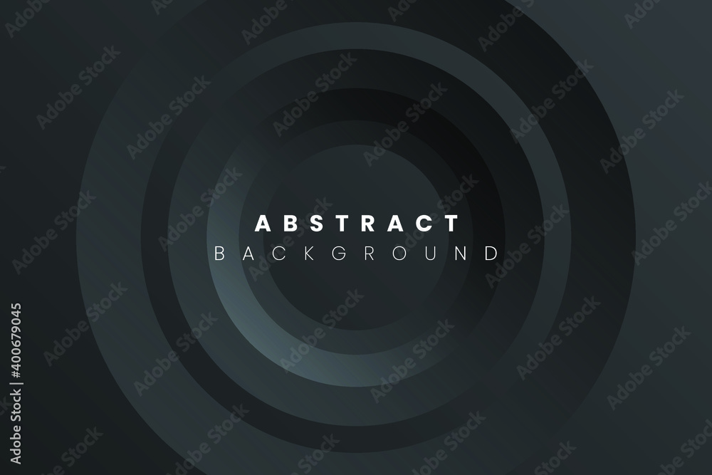Poster abstract background of gradient circle in black. eps10 vector illustration.