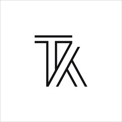 letter TK logo