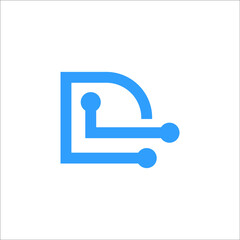D circuit logo 