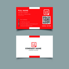 Modern name card design. Business card template. Eps 10 vector illustration.