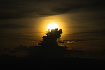 Sunset at Samoeng view point, Chiangmai, Thailand