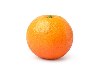 Fresh orange fruit isolated on white background. Clipping path.
