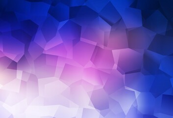 Dark Pink, Blue vector template with chaotic shapes.