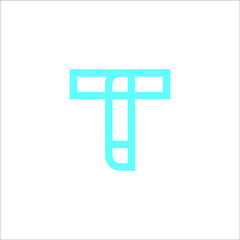 Obraz premium letter T logo