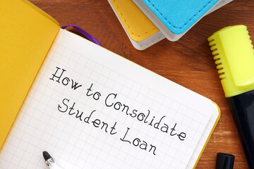 Business concept about Loan Entrance Counseling with sign on the piece of paper.