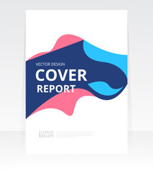 Vector abstract design Cover Report Brochure Flyer Banner template.