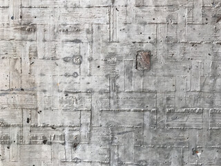 Concrete wall texture in Xiangshan Campus, Academy of Art designed by architect Wang Shu in Hangzhou, China
