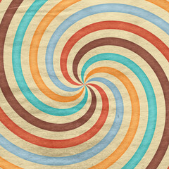 retro sun rays on old grunge paper