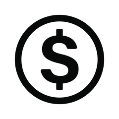 dollar currency icon. dollar vector. editable colors. Eps 10