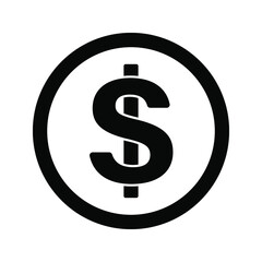 dollar currency icon. dollar vector. editable colors. Eps 10