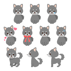 犬イラスト素材 : Dog illustration material