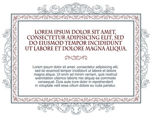 Vector template flyer, invitations or greeting cards.