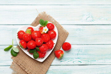 Ripe garden strawberry
