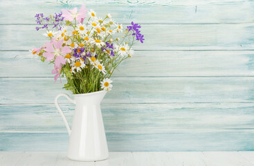 Garden flowers bouquet