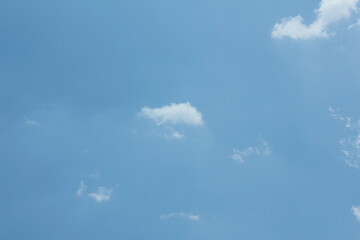 bright cumulus cloud and blue sky