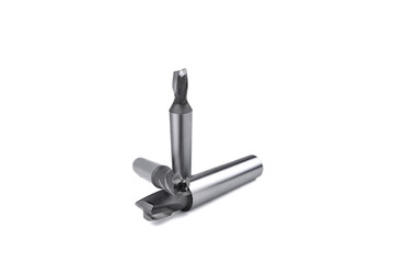 cutters for metal processing, fixtures and tools for metal processing on a white background