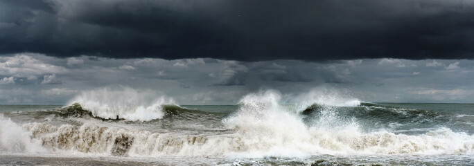 Stormy sea