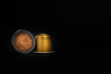 Abstract and conceptual of home coffee capsule machine.