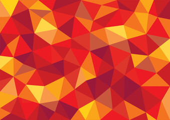 Obraz premium orange color shade triangle design.