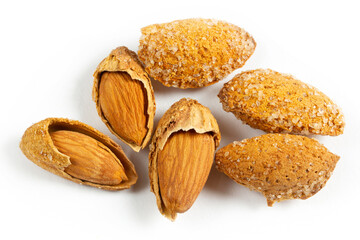 roasted, shelled and salted almonds