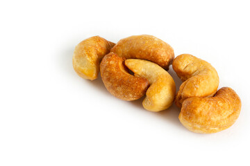cashew nuts isolated on white background