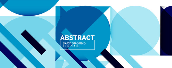 Simple circles and triangles abstract background. Vector illustration for covers, banners, flyers and posters and other designs