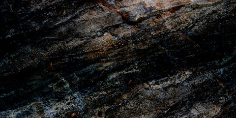 Natural black marble as a background.