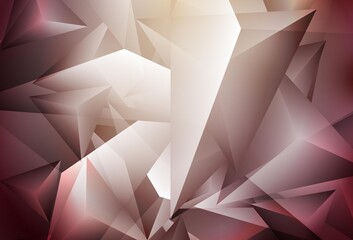 Light Red, Yellow vector background with polygonal style.