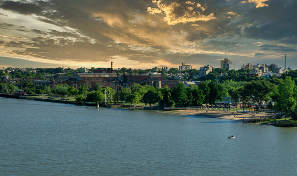 Very Nice View Of Rio Parana River In Argentina , Near Zarate