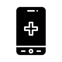 Fototapeta premium Medical Service App icon, Mobile application vector illustration