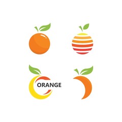 Orange fruit logo