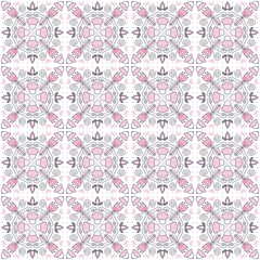 seamless pattern with flowers