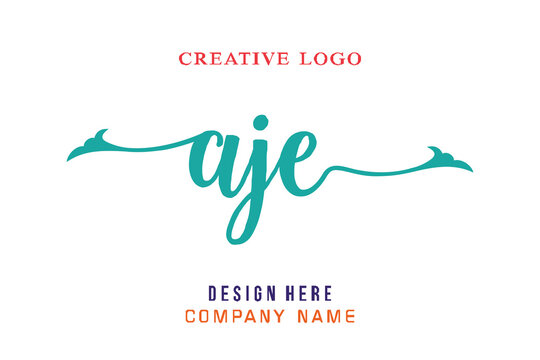 AJE lettering logo is simple, easy to understand and authoritative