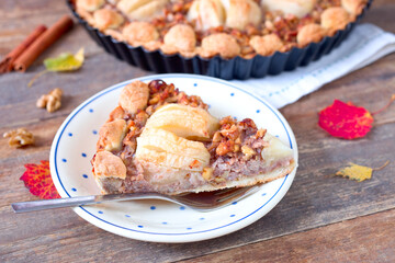 Apfel- Walnuss-Tarte	
