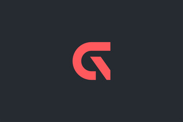 Minimal Modern Abstract Letter G Dark Background Logo Template