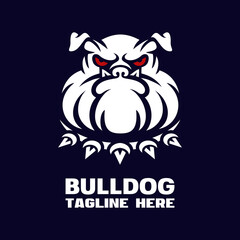 Modern dog bulldog mascot logo