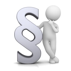 Paragraph sign silver 3d