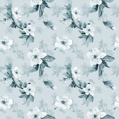 Floral pattern. Cherry blossom
