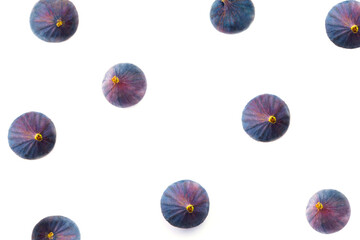 Heap of pomegranate fruit. Figs fruits