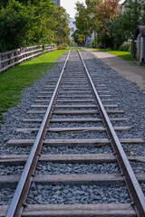 Obraz premium 北海道小樽の手宮線跡