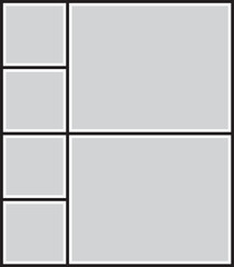 Vector frame for photos, pictures, photo collage, photo puzzle