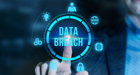 Internet, business, Technology and network concept. Data breach