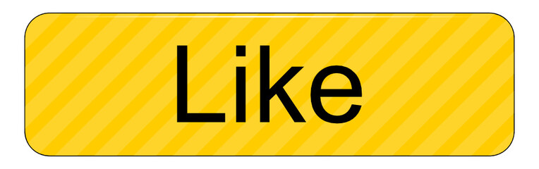 Like Button on white backround - illustration