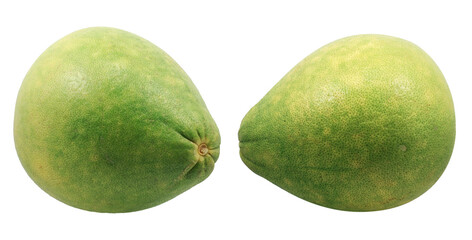 Grapefruit or Pomelo fruit isolated on white