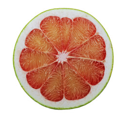 Grapefruit or Pomelo fruit isolated on white