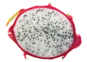 Pitaya or dragon fruit isolated on white background