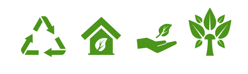 Set of Vector set of environmental icons