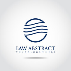 Law Abstract Logo Template. Vector Illustrator eps.10