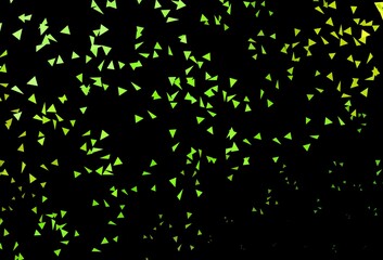 Dark Green, Yellow vector pattern with polygonal style.