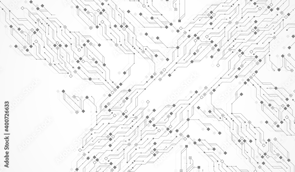 Wall mural circuit board design background. abstract communication circuit board technology background with hi-